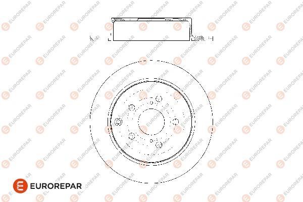 Eurorepar 1676009080 Brake disc, set of 2 pcs. 1676009080