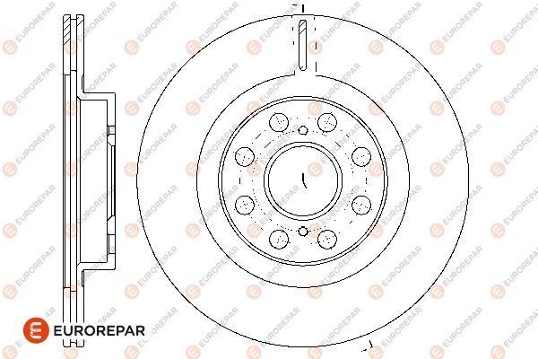 Eurorepar 1676009180 Brake disc, set of 2 pcs. 1676009180