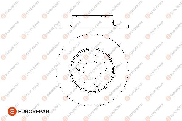 Eurorepar 1676009480 Brake disc, set of 2 pcs. 1676009480