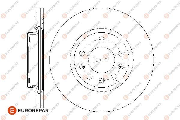 Eurorepar 1676009680 Brake disc, set of 2 pcs. 1676009680