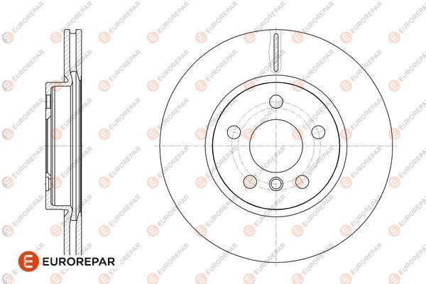 Eurorepar 1676010280 Brake disc, set of 2 pcs. 1676010280