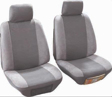 Mammooth MMT A048 191480 Front seat covers with headrests Quito T1 compatible with airbags, polyester, light grey MMTA048191480