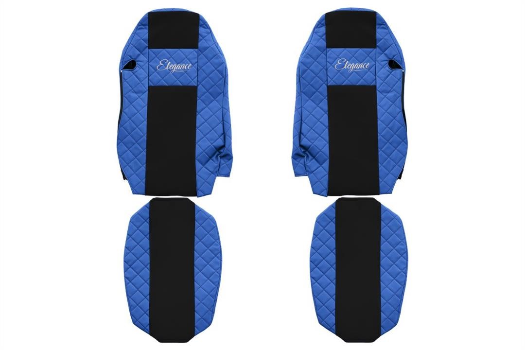 F-Core FX06 BLUE Seat covers MAN TGX, eco-leather FX06BLUE