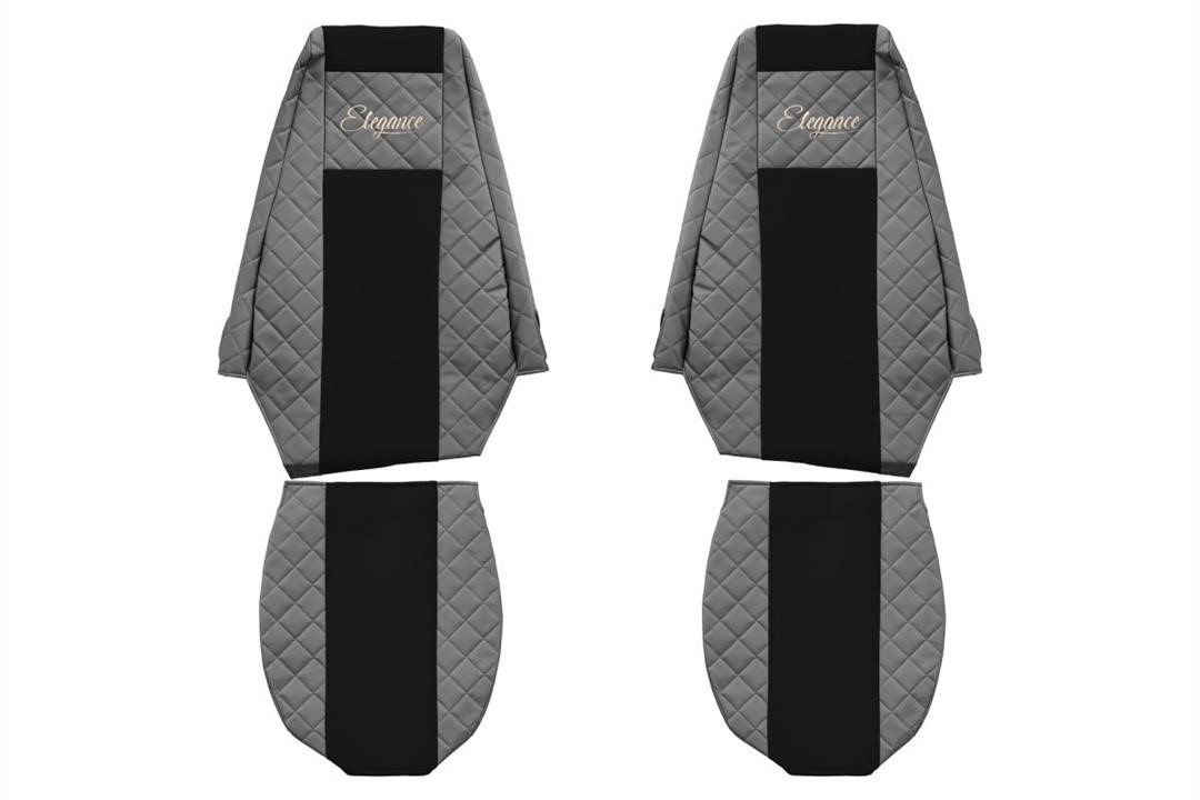 F-Core FX08 GRAY Seat covers Renault Magnum 2002–2012, eco-leather/textile FX08GRAY