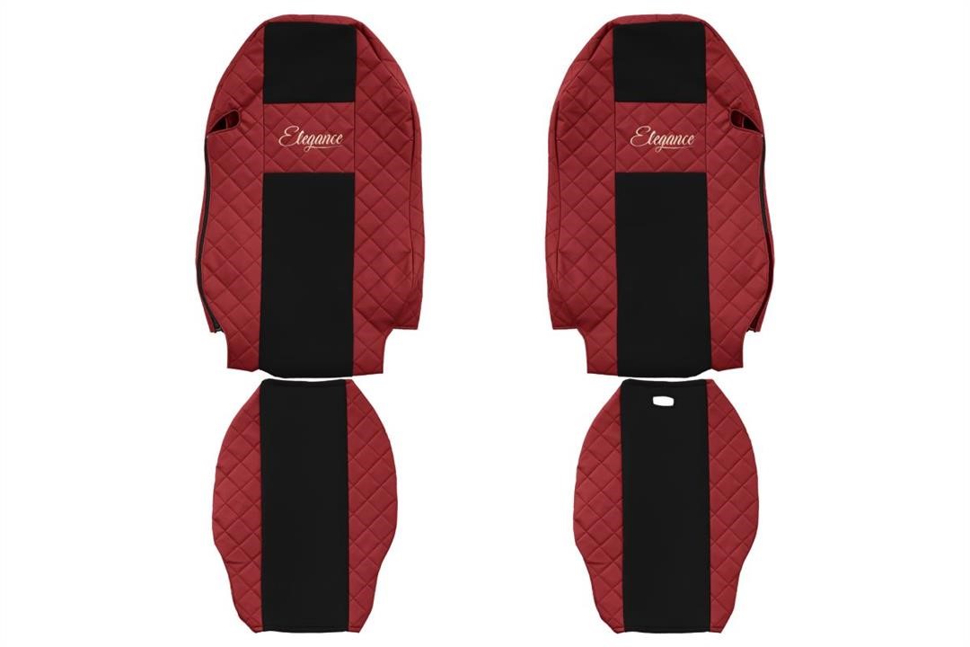 F-Core FX10 RED Seat covers Mercedes Actros MP 2, eco-leather/textile FX10RED