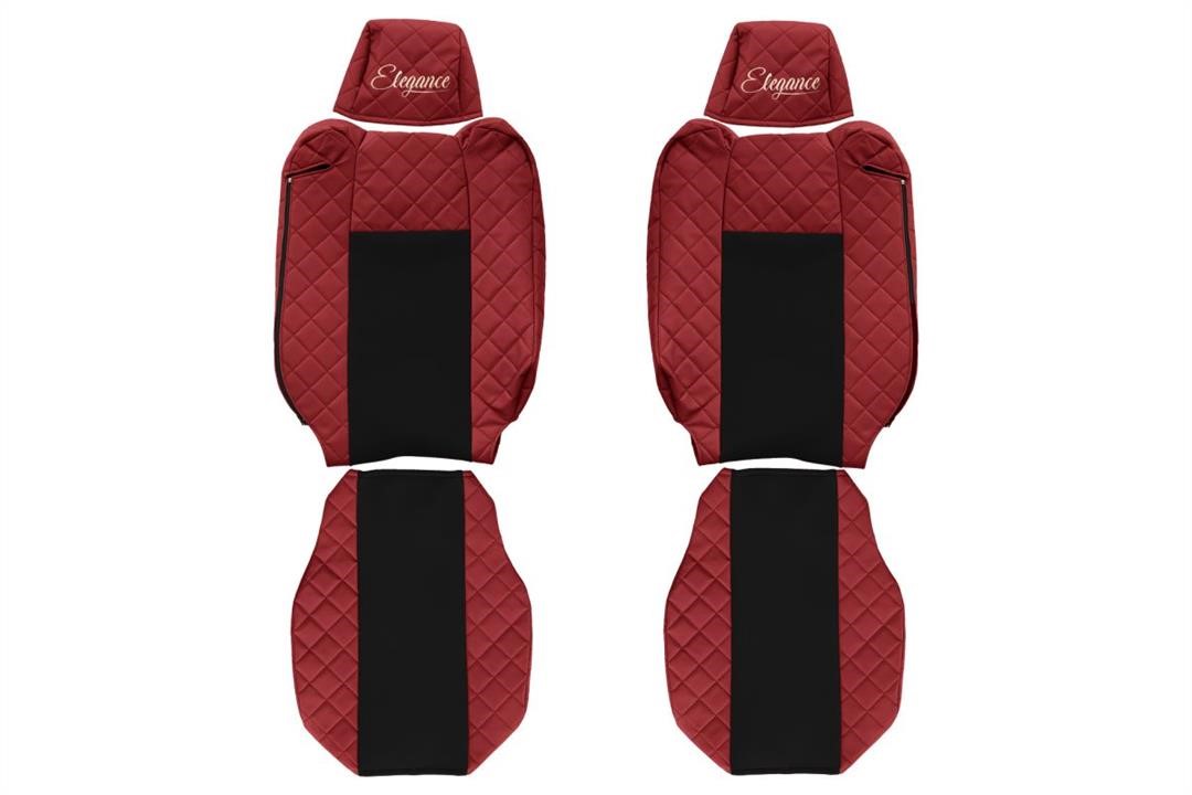 F-Core FX19 RED Seat covers eco-leather/velour FX19RED