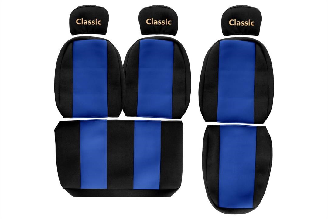 F-Core PS03 BLUE Seat covers MAN L 2000, velour PS03BLUE