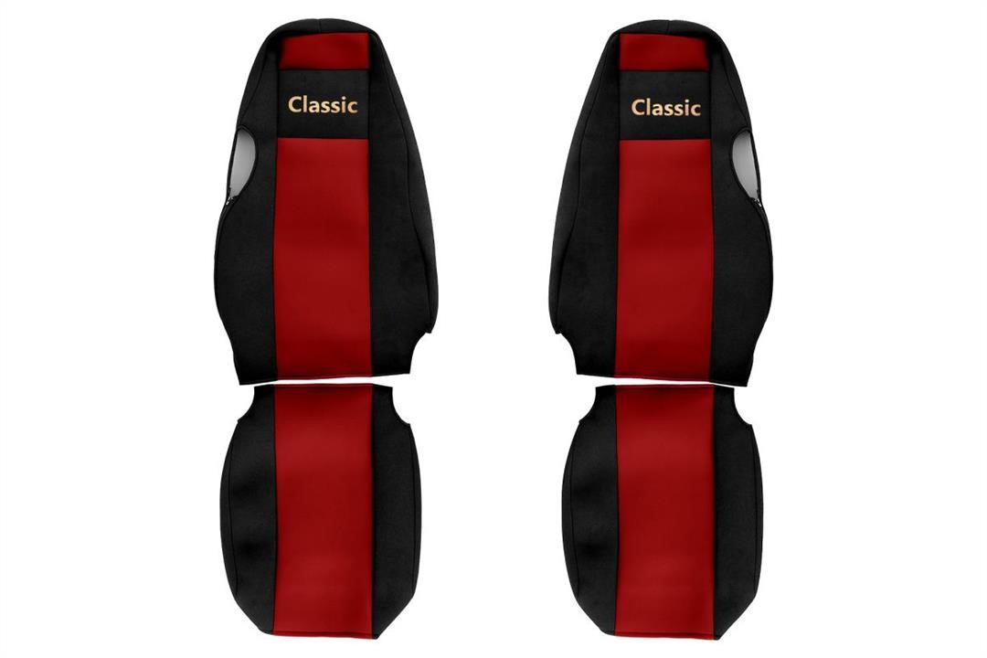 F-Core PS14 RED Seat covers Scania 4 Series, velour PS14RED