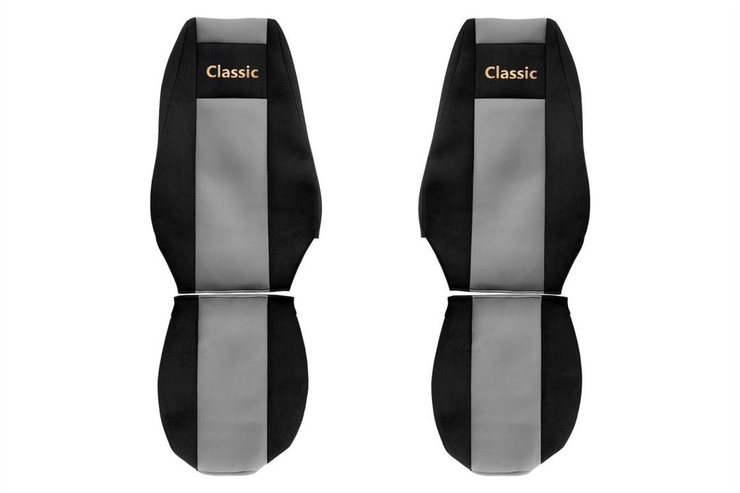 F-Core PS20 GRAY Seat covers Renault Magnum 2002–2007, velour PS20GRAY