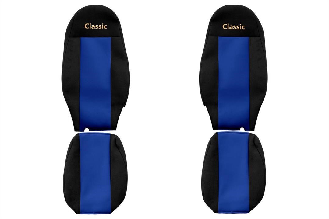 F-Core PS27 BLUE Seat covers Volvo FH 12 FH 16 C 2010, velour PS27BLUE