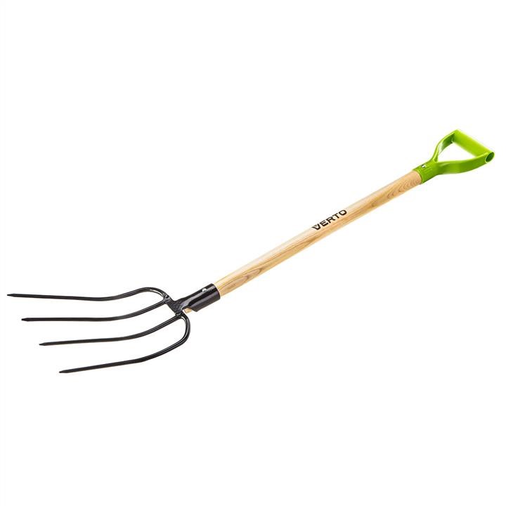 15G040 Verto Universal fork, 4 teeth, wooden handle, plastic grip
