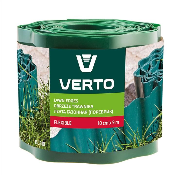 15G510 Verto Lawn edge fence 10 cm x 9 m, green