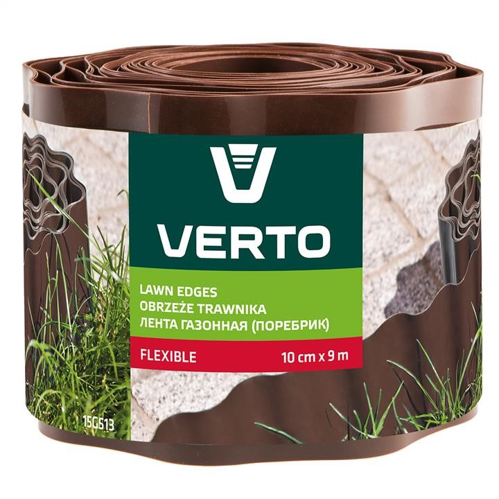15G513 Verto Lawn edge fence 10 cm x 9 m, brown