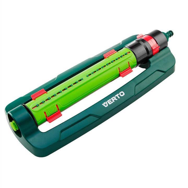 15G772 Verto Oscilating sprinkler, coverage up to 15 x 19 m, 18 rubber nozzles, needle plug for nozzle cleaning