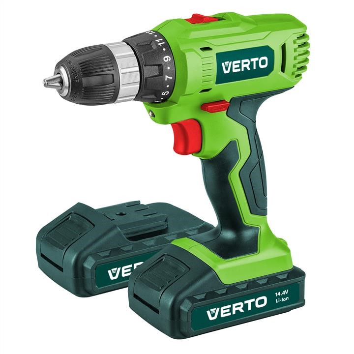Verto 50G285 Cordless drill 2x14.4V, Li-Ion/1.3 Ah, BMC 50G285