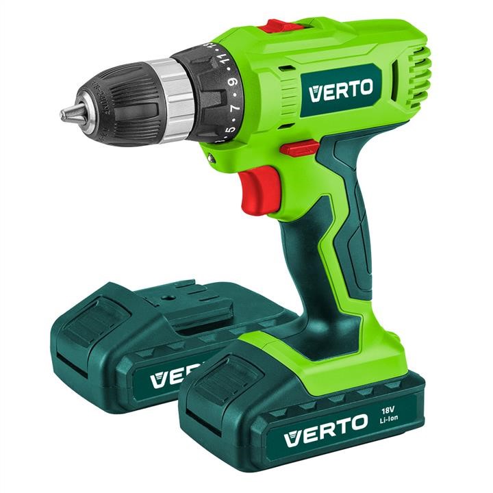 Verto 50G288 Cordless drill 2x18V, Li-Ion/1.3 Ah, BMC 50G288