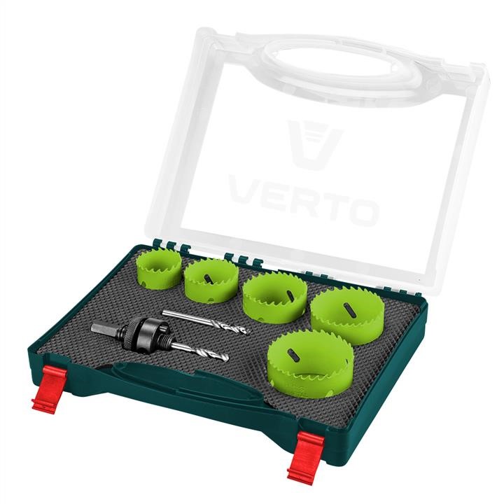 Verto 60H964 Bi-metal hole saw set, 7pcs. (38,44,51,57,64 mm) 60H964