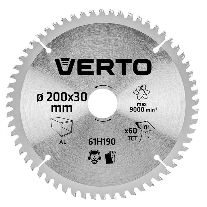 61H190 Verto Circulad saw blade 200x30mm, 60 teeth, ALU