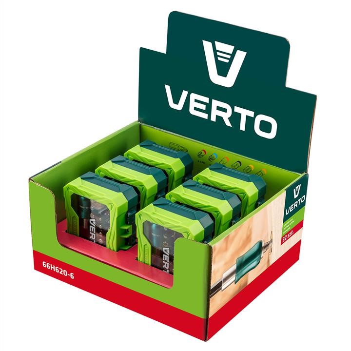 Verto 66H620-6 Bit set 32 ​​pcs, 25 mm + holder 66H6206