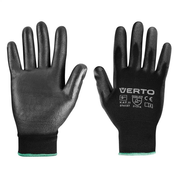 Verto 97H137 Garden gloves, PU coated, size 9" 97H137
