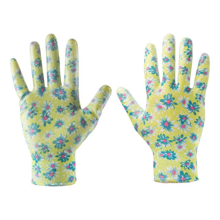 Verto 97H140 Garden gloves, nitrile coated, floral pattern, size 7" 97H140