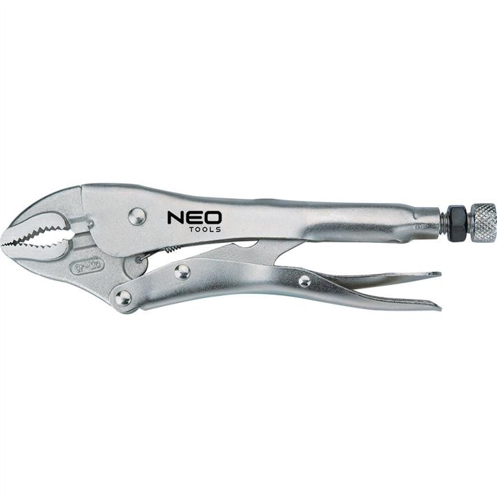 01216 Neo Tools Locking wrench 250mm, curved jaws