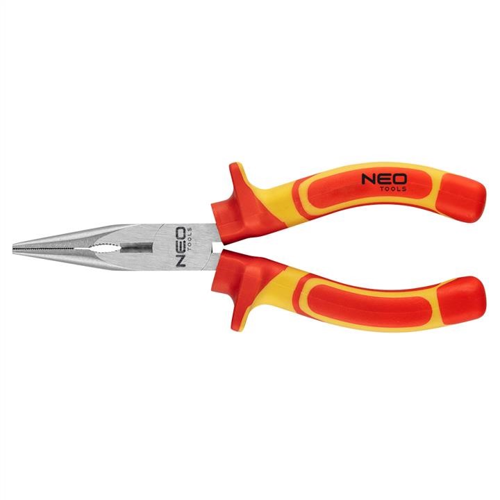 01223 Neo Tools Long nose plier VDE 160mm (6"), crv, polished