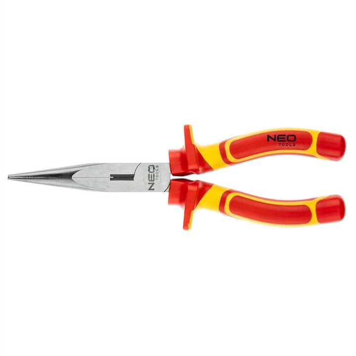 01225 Neo Tools Long nose plier VDE 200mm (8"), crv, polished