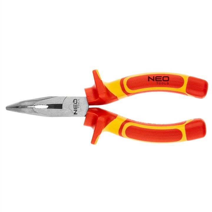 01227 Neo Tools Bent nose plier VDE 160mm (6"), crv, polished