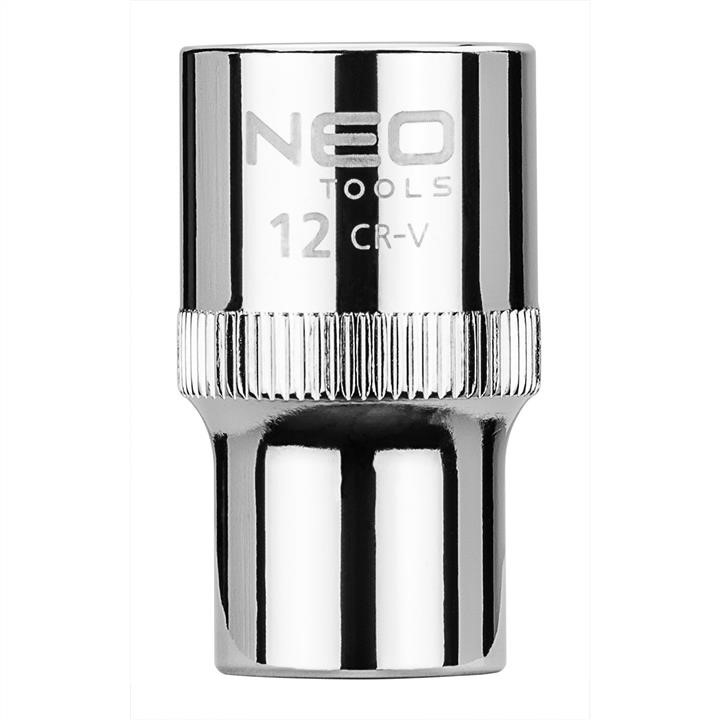 08012 Neo Tools Socket 1/2", 12mm, 6 points, Neo, Superlock