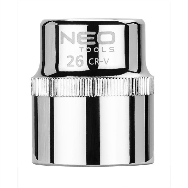 08026 Neo Tools Socket 1/2", 26mm, 6 points, Neo, Superlock