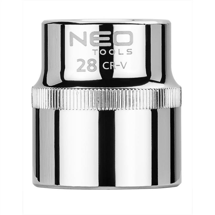 08028 Neo Tools Socket 1/2", 28mm, 6 points, Neo, Superlock