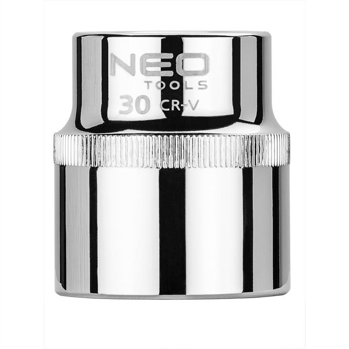 08030 Neo Tools Socket 1/2", 30mm, 6 points, Neo, Superlock