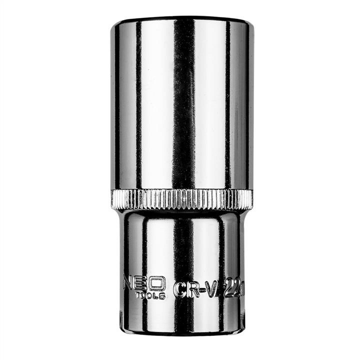 08197 Neo Tools Long hexagonal socket 3/8", 22 mm