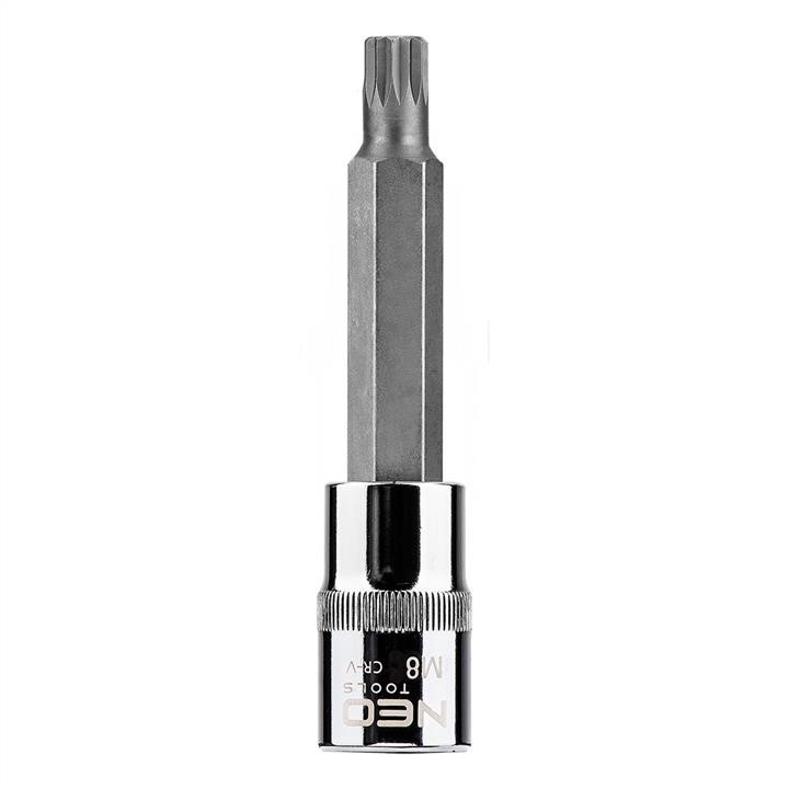 08742 Neo Tools Spline bit on socket 1/2", M8 x 100 mm