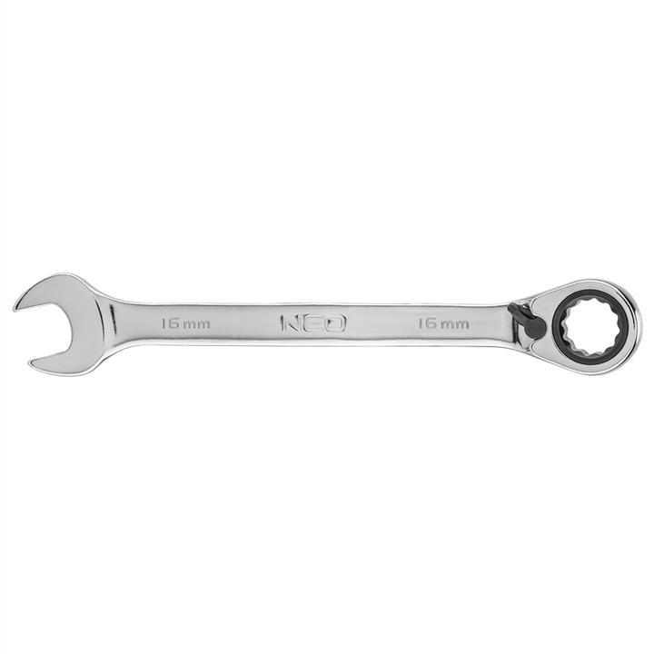 09328 Neo Tools Combination spanner with ratchet 16 mm