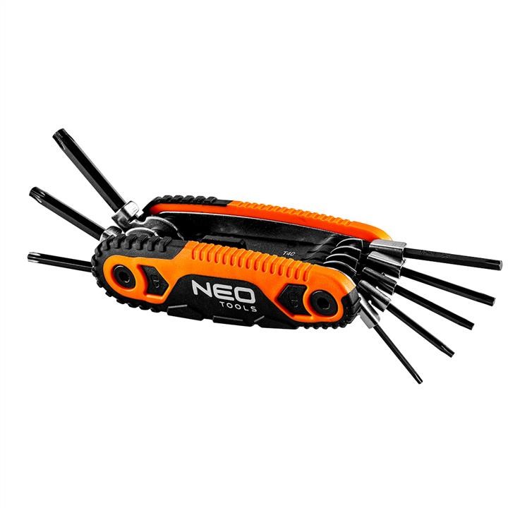 09573 Neo Tools Torx keys with handle, set includes 8 pcs, sizes: T9, T10, T15, T20, T25, T27, T30, T40