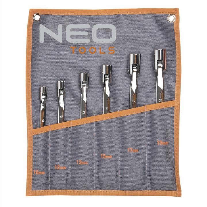 Neo Tools 09-115 Flexible socket and open wrench set 6pcs, Neo 09115