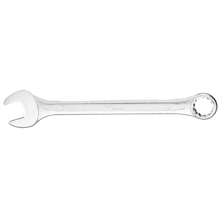 09715 Neo Tools Combination spanner 15x190mm, CrV, DIN3113