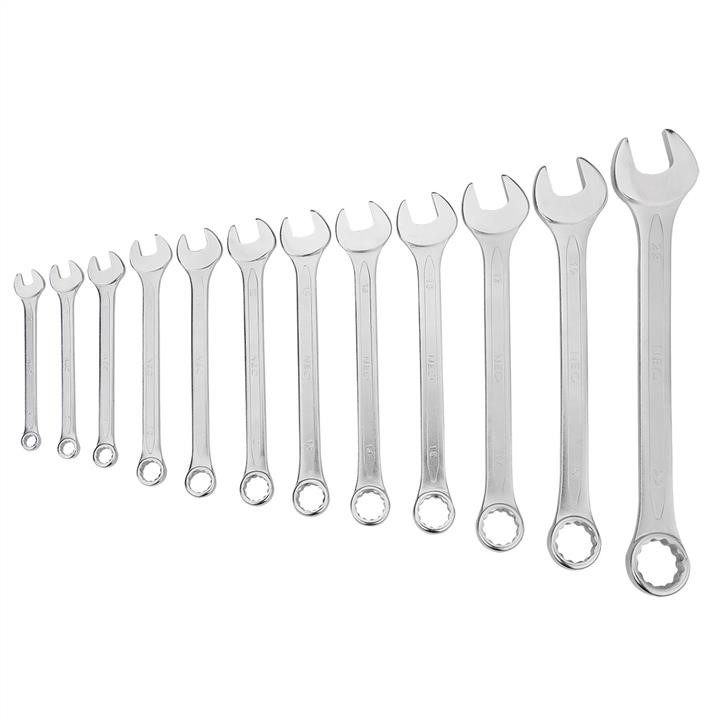 09752 Neo Tools Combination spanner set, CrV, DIN 3113, 12 pcs 6,7,8,10,11,12,13,14,15,17,19,22mm