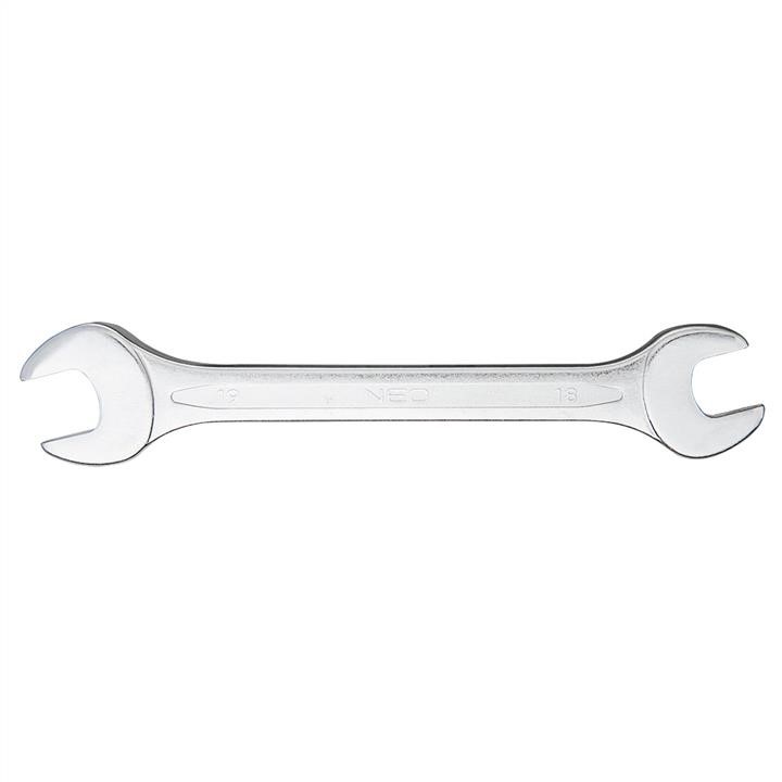 09818 Neo Tools Double open wrench 18x19mm, CrV, DIN3110