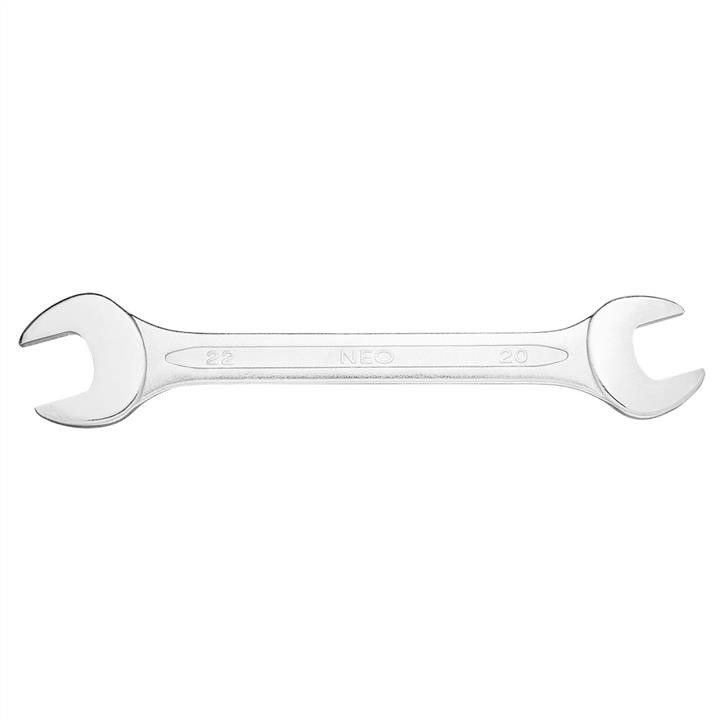 09820 Neo Tools Double open wrench 20x22mm, CrV, DIN3110