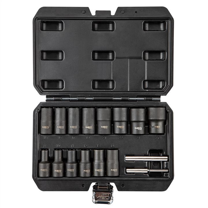 11920 Neo Tools Bolt extractor socket, 1/2", 16 pcs set