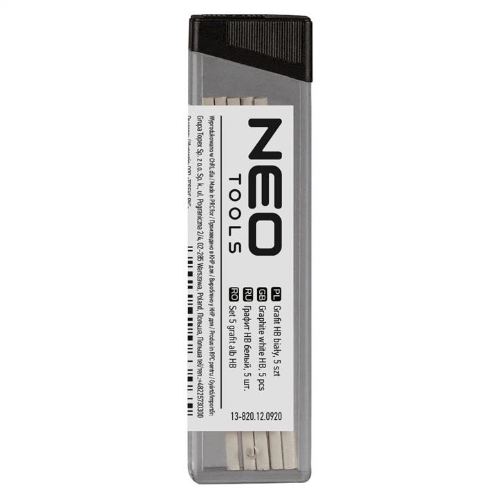 Neo Tools 13-820 Graphite white HB (up to 13-810,13-815), 5 pcs 13820
