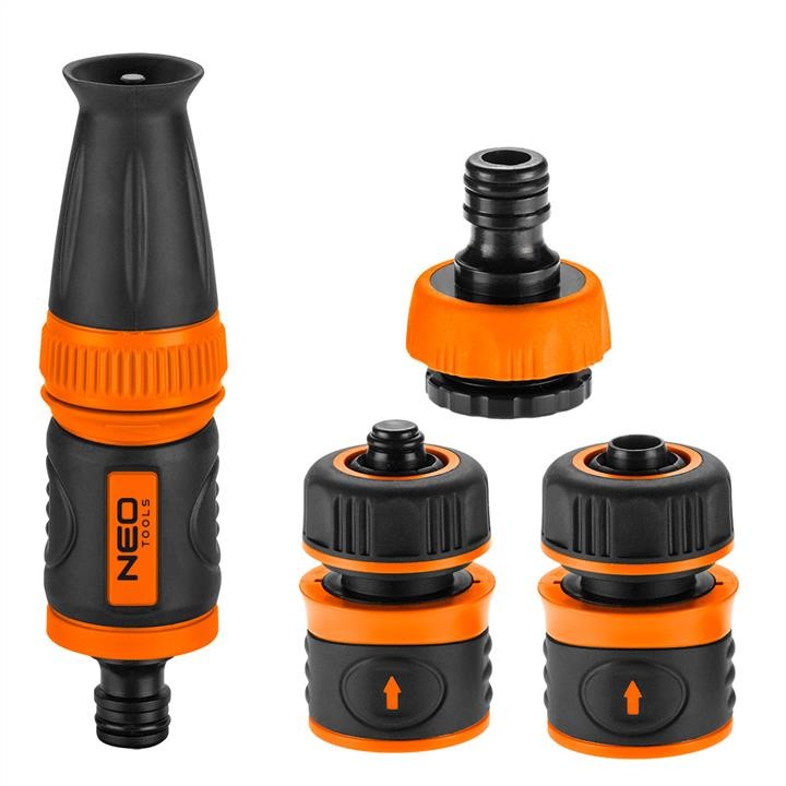 15710 Neo Tools Set 1/2" with straight nozzle, connectors and tap connection