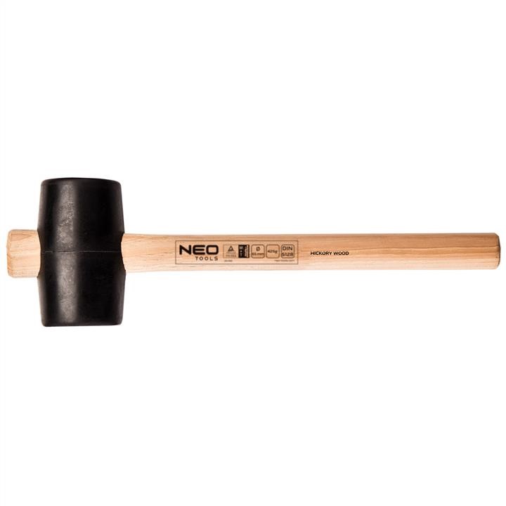 Neo Tools 25-052 Rubber mallet 65mm/425g, hickory wood handle 25052