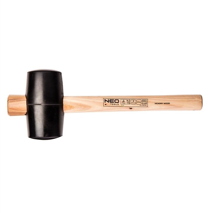 Neo Tools 25-053 Rubber mallet 75mm/680g, hickory wood handle 25053
