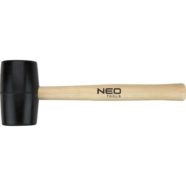 25064 Neo Tools Rubber mallet 72mm/900g, hard wood handle