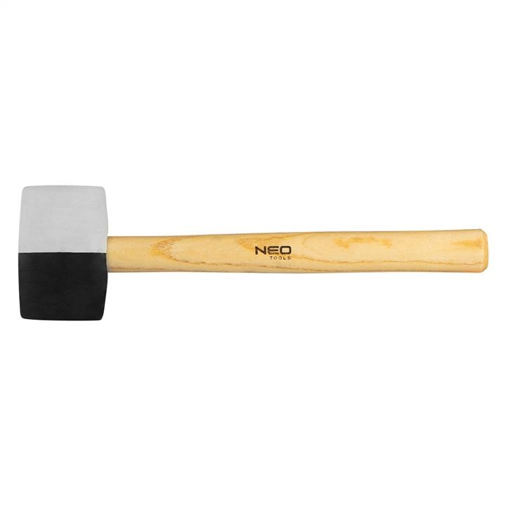 Neo Tools 25-067 Rubber mallet 58mm/450g, black-white rubber, wooden handle 25067