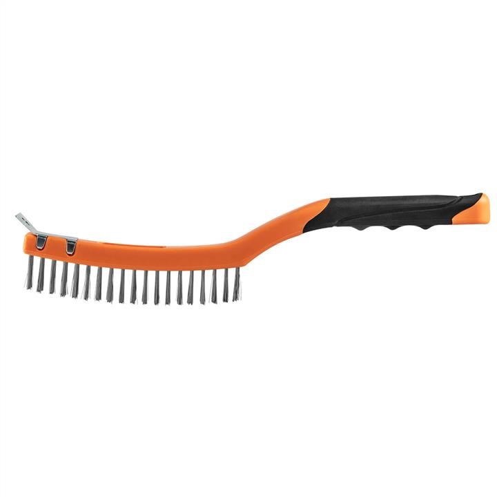 Neo Tools 39-012 Wire brush, steel wire, 3x19 rows, with scraper 39012